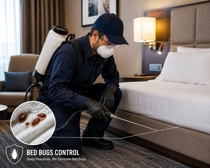 Fast bed bugs control response in a Sharjah home