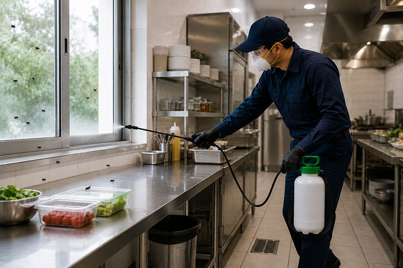 Flies control treatment for kitchens and homes in Sharjah