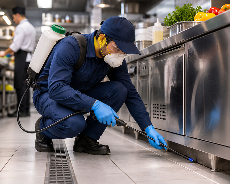After-hours restaurant pest control service in Sharjah