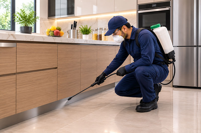 Thorough general pest control application in Sharjah