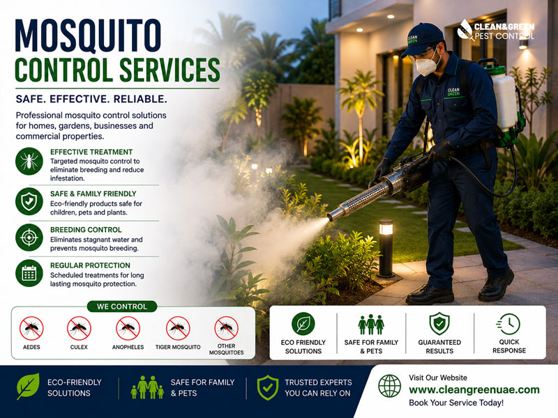 Larvicide treatment applied to standing water in a Sharjah garden