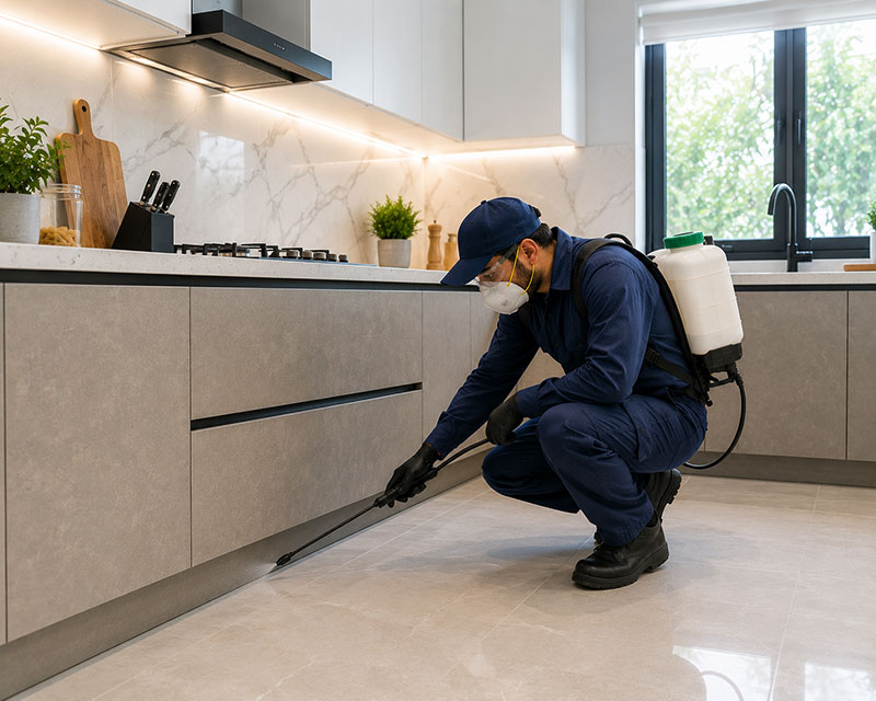 Local general pest control technician working in Sharjah